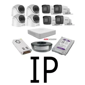 8 كاميرات 2 ميجا هيك فيجن IP poe